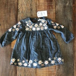 Floral embroidered H&M dress